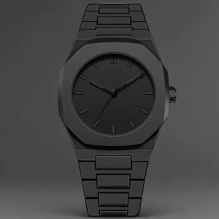 Nouvelle montre pour hommes à la mode Simple noir mâle montres à Quartz arabe numérique décontracté 
