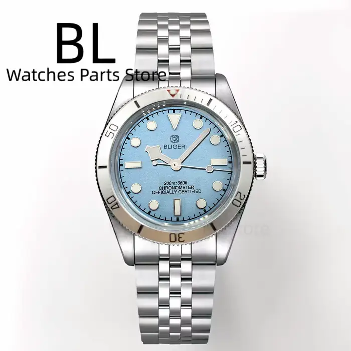 BLIGER – montre-bracelet mécanique Vintage pour hommes
