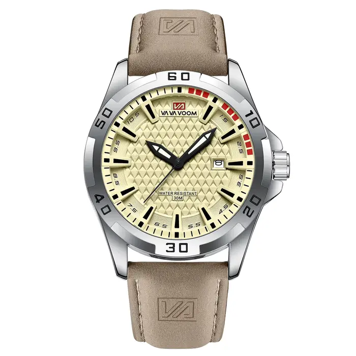 VA VA VOOM hommes Sport décontracté militaire Quartz calendrier montre-bracelet pour homme d'affaire