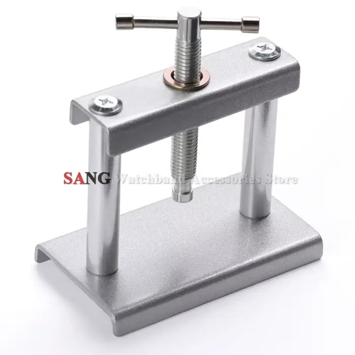 Kit de réparation de montre avec presse à fond de boîtier en acier inoxydable pour horlogers et amateurs d'horlogerie occasions spéciales
