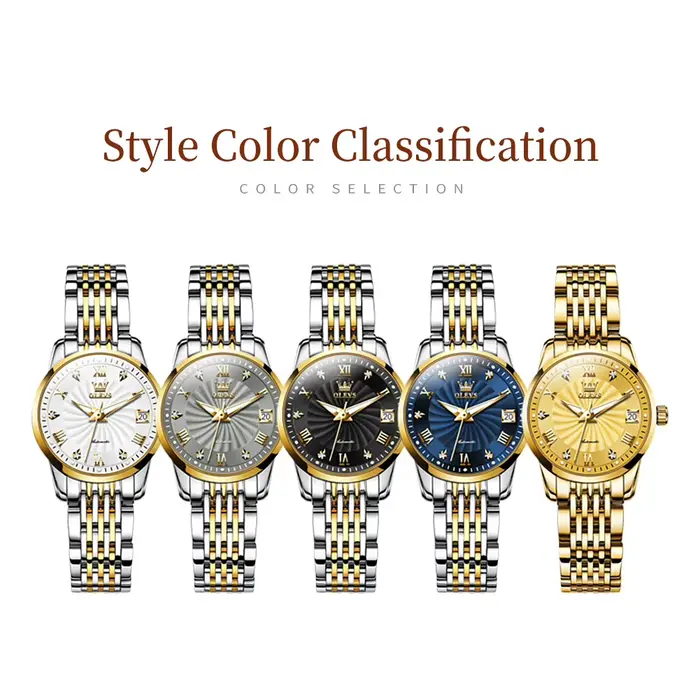 Montre-bracelet mécanique automatique Ladides pour femme