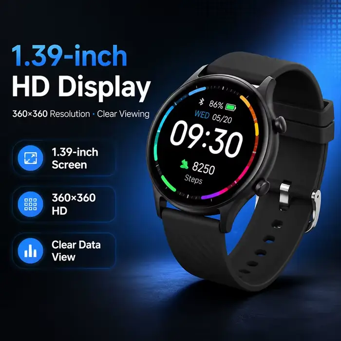 Montre connectée multifonctionnelle 2026 avec écran HD 1