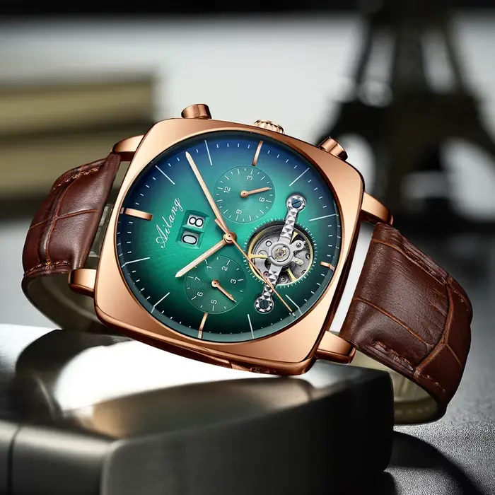 Montre-bracelet carrée suisse