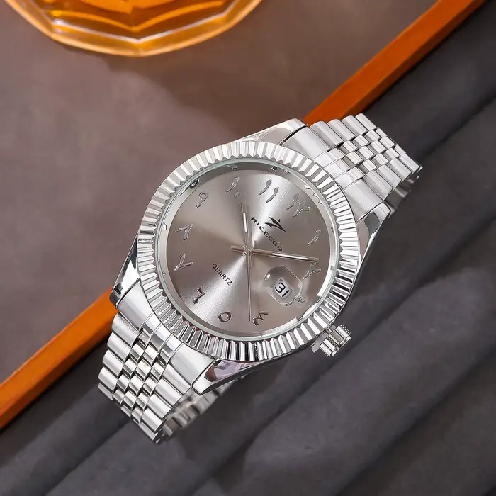 Montres à quartz en acier inoxydable pour hommes, montres-bracelets décontractées pour hommes, horlo