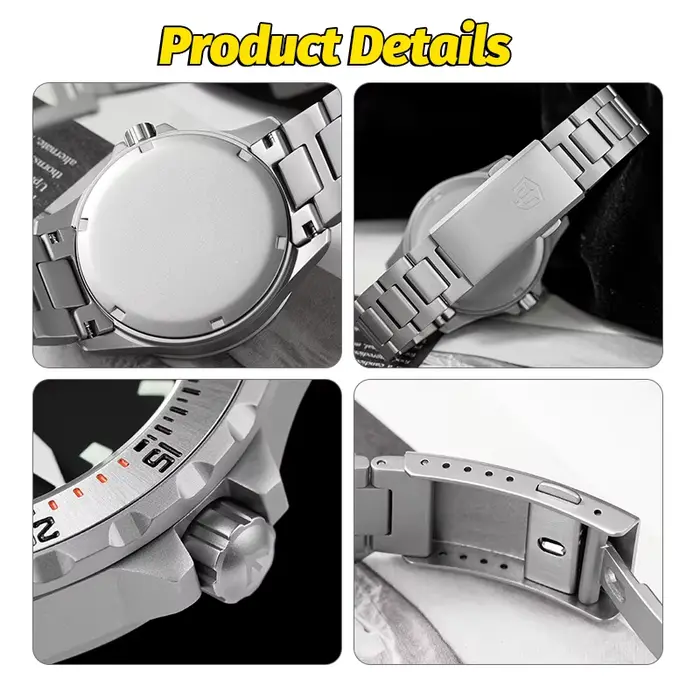 Militado ML16 nouvelle montre à quartz VH31\Ronda 515 39mm montres vintage cristal saphir 20 bars étanche lumineuse