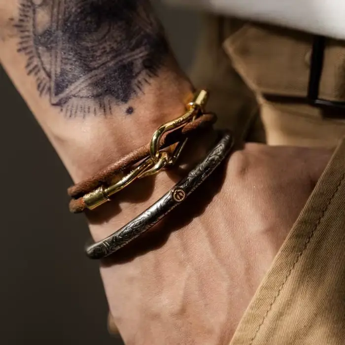 Bracelet de style ethnique indien de l'oncle Gu