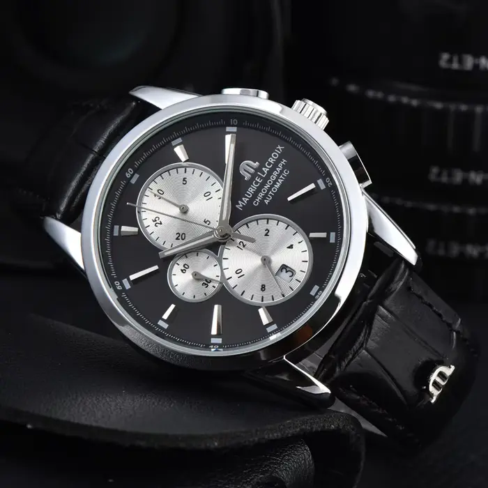 Nouvelles montres de marque Maurice Lacroix pour hommes, chronographe multifonction, montre-bracelet