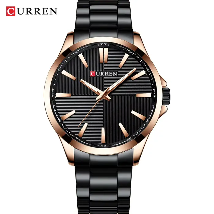 Montre homme Curren Quartz résistante à l'eau pour homme élégante et robuste pour les occasions quotidiennes et sportives