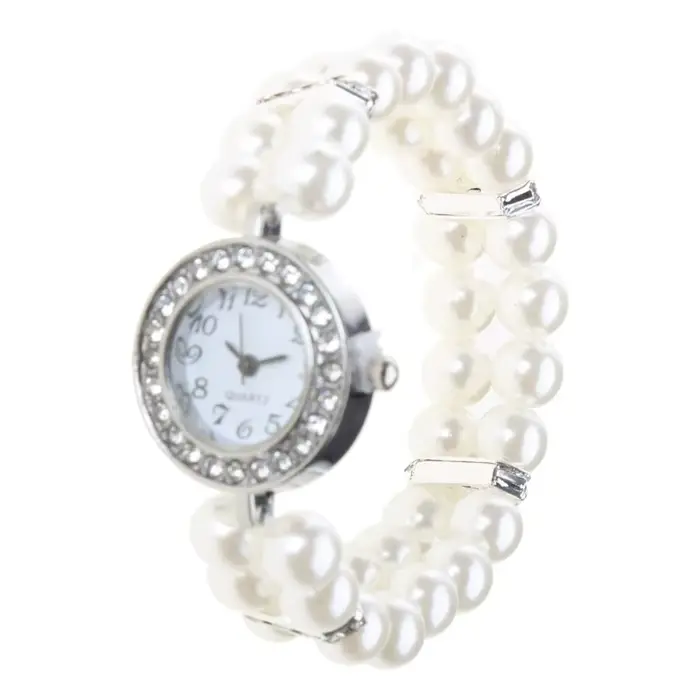 Montre en perles pour femmes, montre-bracelet à cadeaux, montre-bracelet à pour filles