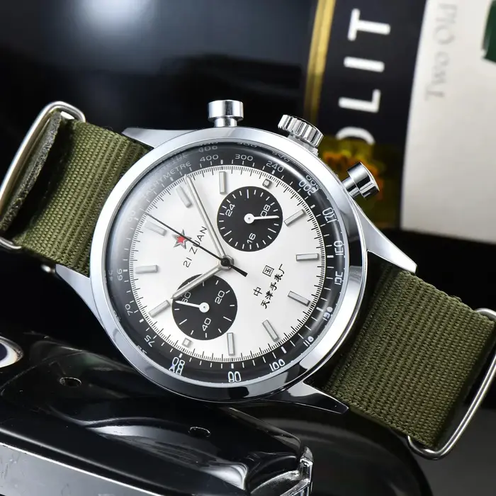 Montre à Quartz chronographe d'aviation chinoise pour hommes