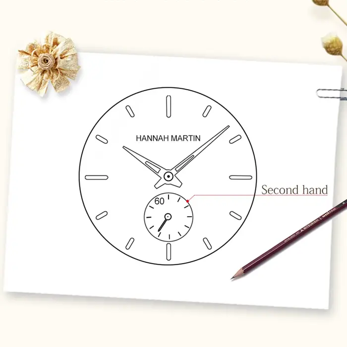 HANNAH MARTIN marque femmes montre cadran en or Rose 33mm bracelet en maille d'acier inoxydable décontracté mode