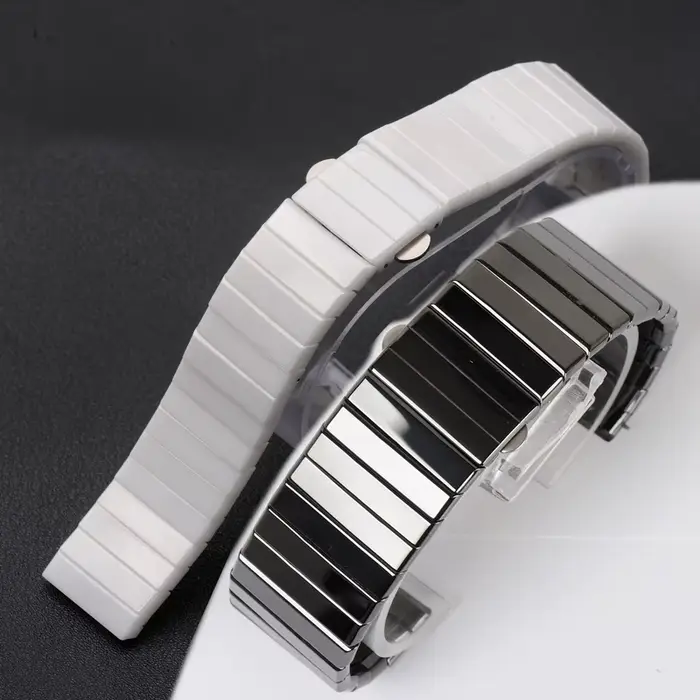De Qualité supérieure En Céramique Bracelet De Remplacement pour Rado DIAMASTER Série Noir Chaîne De Montre homme 27mm