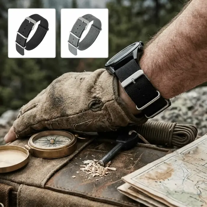 Bracelet de montre NATO vintage design intemporel et pratique pour homme et femme occasions quotidiennes et spéciales