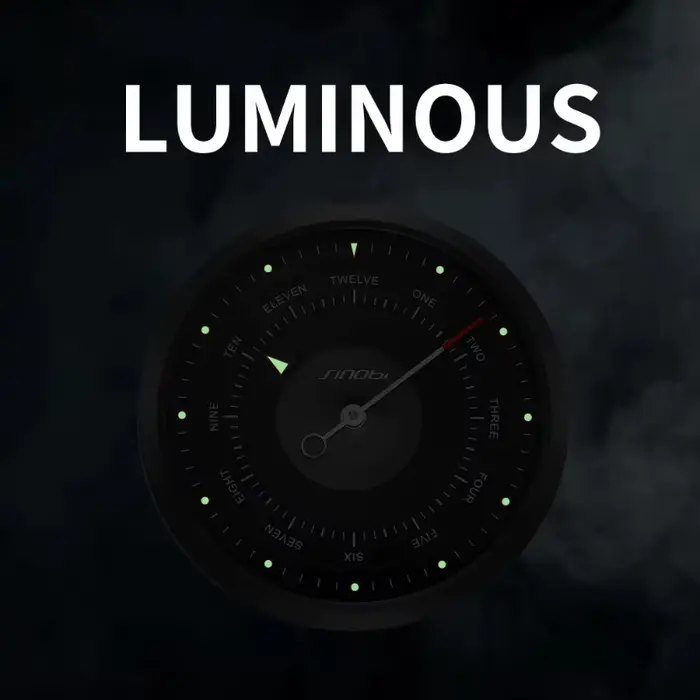 Sinobi mode montre pour hommes créatif décontracté militaire lumineux étanche en acier inoxydable montre-bracelet à