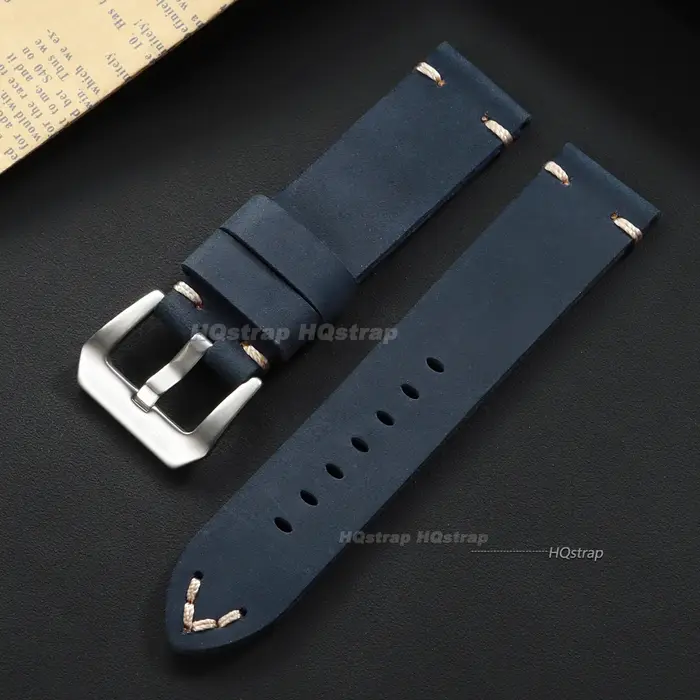 Bracelet de montre Vintage en cuir Crazy Horse