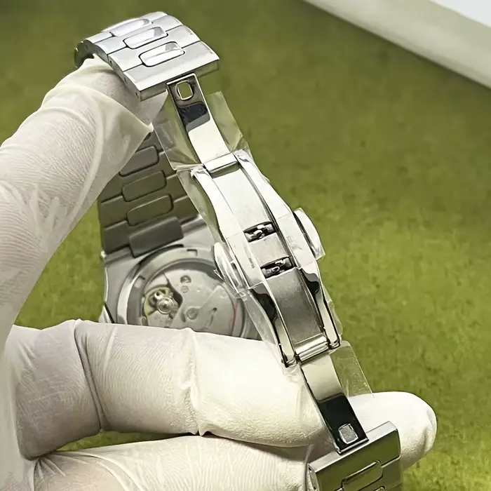 Montre mécanique automatique pour homme Miyota 8215 avec cadran blanc et date