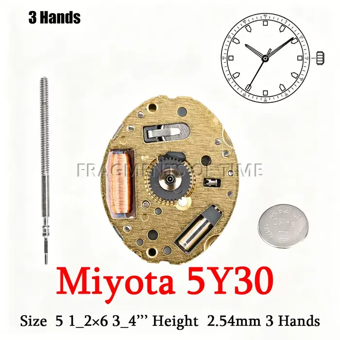Mouvement à quartz Miyota 5Y30