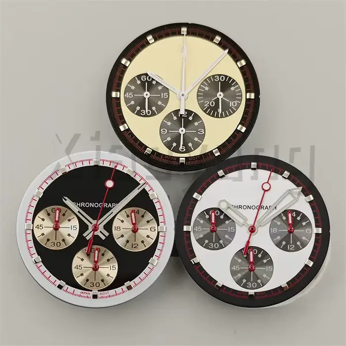 Cadran de Montre Chronographe Vk63 avec Jeu d'Aiguilles