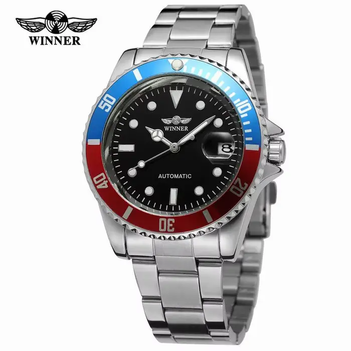 WINNER – montre de luxe en acier inoxydable pour hommes