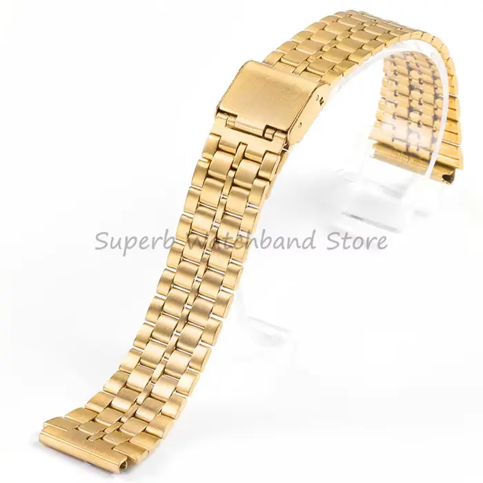 Bracelet de montre en acier inoxydable robuste pour hommes avec boucle repliable multiple couleurs élégantes pour tous les styles occassions formelles et informelles