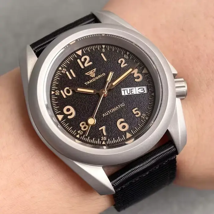 Tandorio – montre militaire Vintage pour hommes