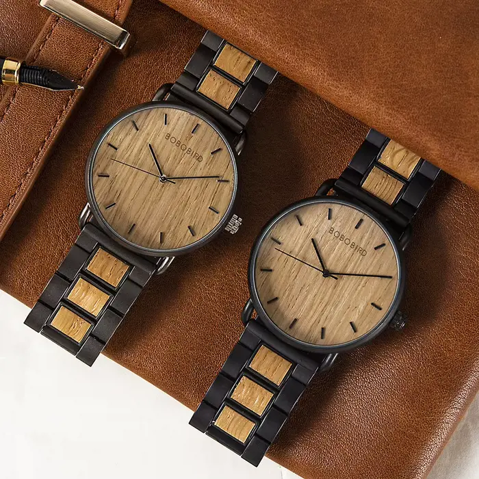 BOBO BIRD montres pour hommes marques de luxe de haute qualité mouvement à Quartz montre-bracelet pour homme bracelet en bois Relogio Masculino