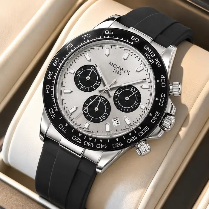 Montre à quartz pour homme MOBWOL de luxe
