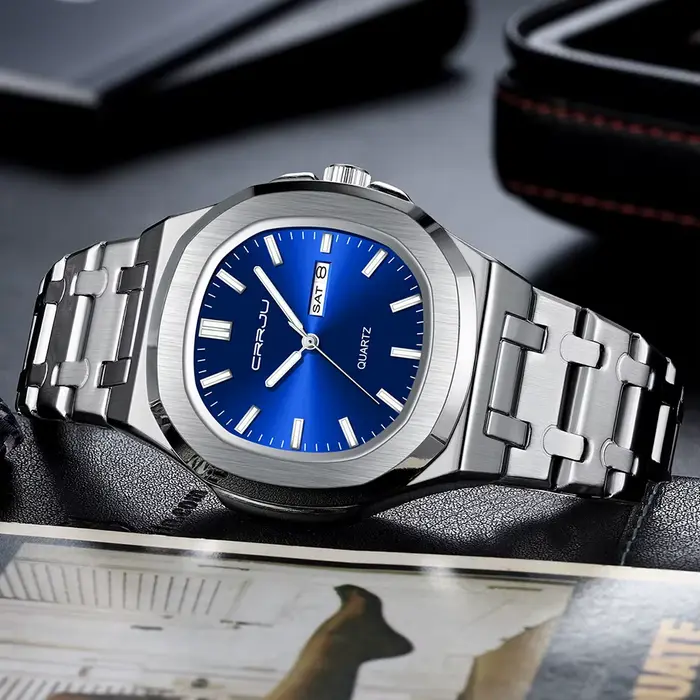 Montres pour hommes, montre-bracelet analogique à quartz pour hommes