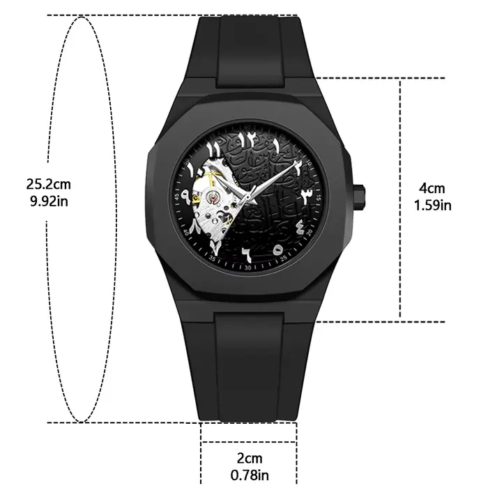 Montre à Quartz étanche avec chiffres arabes