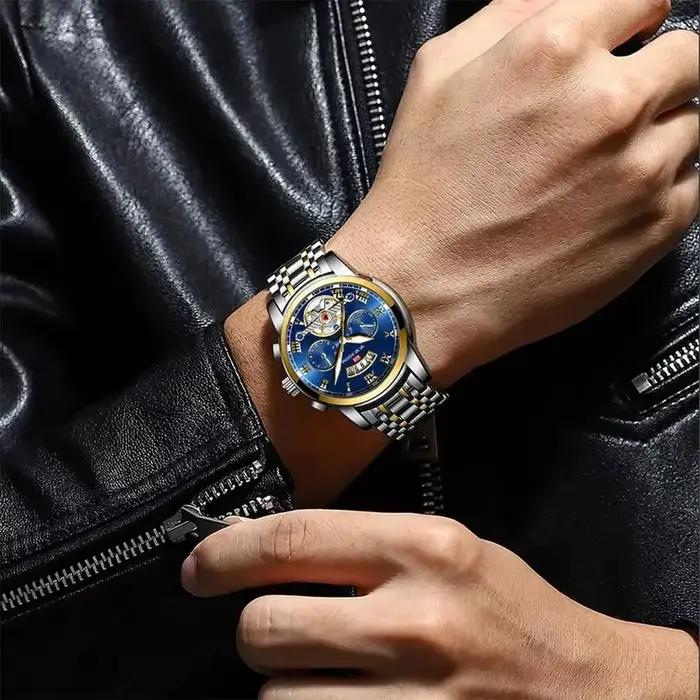 Relogio Masculino Top marque hommes montre de luxe en acier inoxydable Luminescence horloge décontracté Chic 3Bar