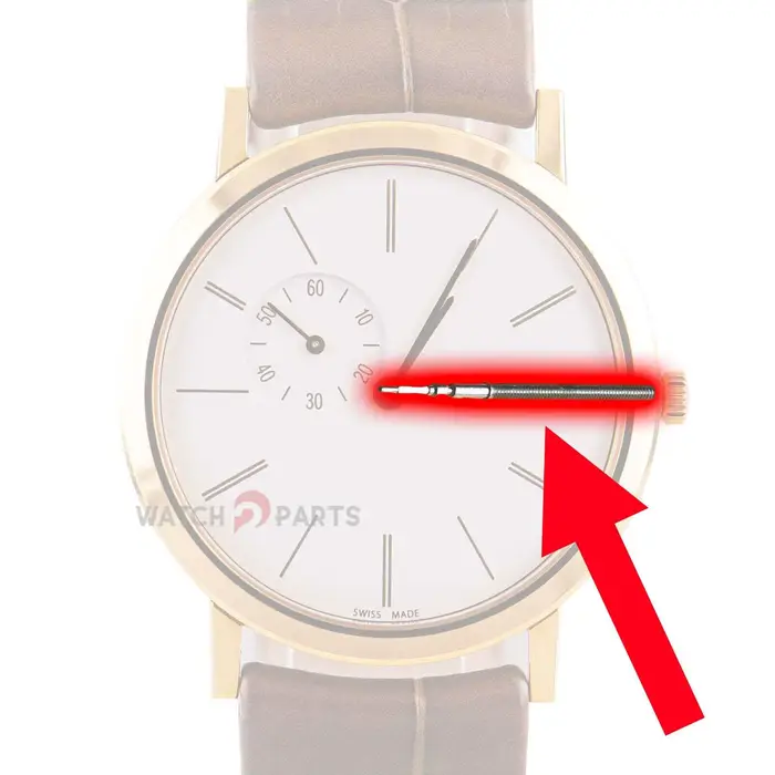 Tige de couronne de montre pour mouvement Piaget, 450P, 510P