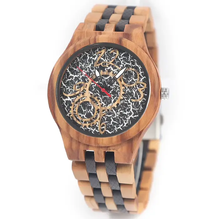 Grande réduction ! Montre en bois de luxe - Accessoires de mode classiques et élégants