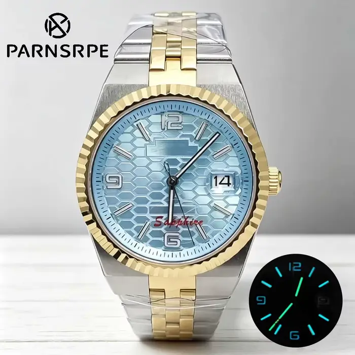 Montre pour homme 6 couleurs 40 mm dorée