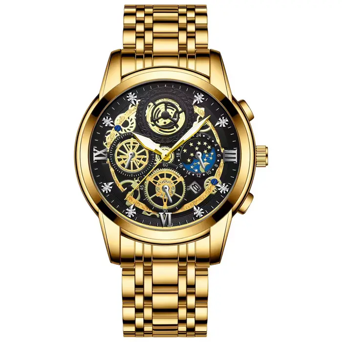 BINBOND-Montre à Quartz Étanche pour Homme, Nouveau Style, Marque de Mode, Cadran de Luxe Shoous, de