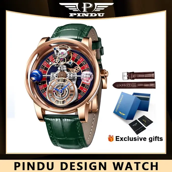 PINDU DESIGN – montre-bracelet à Quartz pour hommes