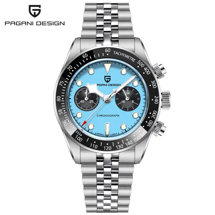 Nouvelle montre chronographe de luxe PAGANI DESIGN BB Flamingo 2026 pour homme, mouvement à quartz, 