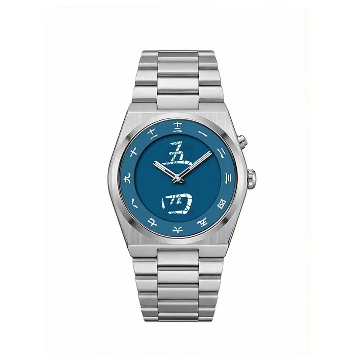 Montre pour homme avec cadran à caractères chinois