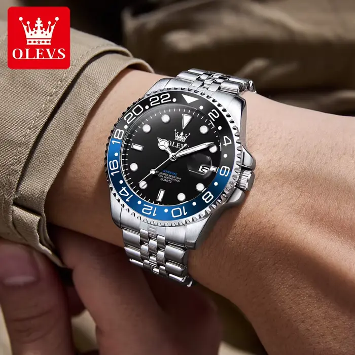 OLEVS 5657 montre pour hommes Original mode Date sport affaires Quartz homme
