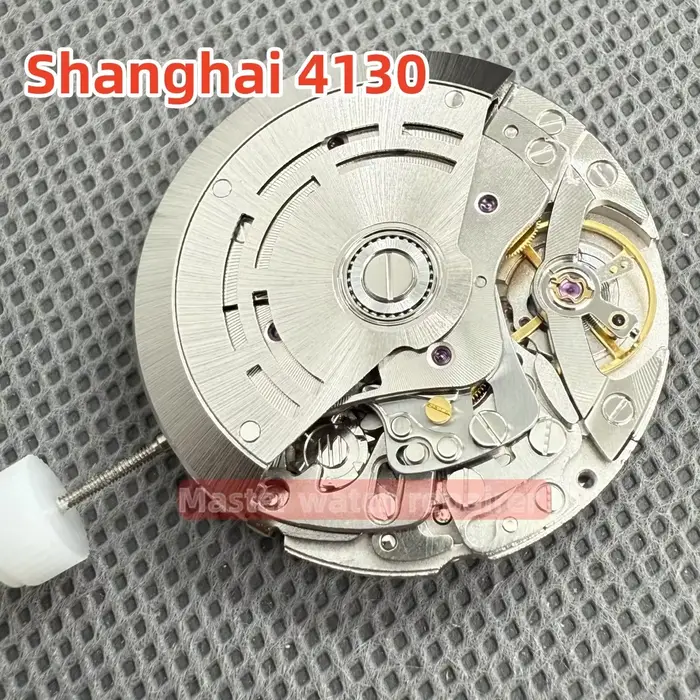 Shanghai 4130 mouvement montre automatique mouvement 3.6.9 Chronogrpah pour asiatique 4130 mouvement