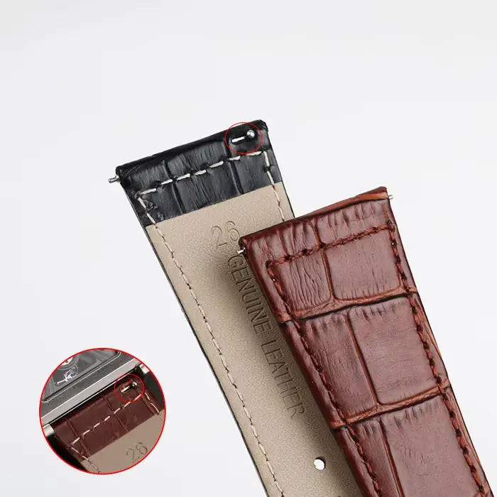 Ceinture de montre en cuir véritable pour la série Frank Muller