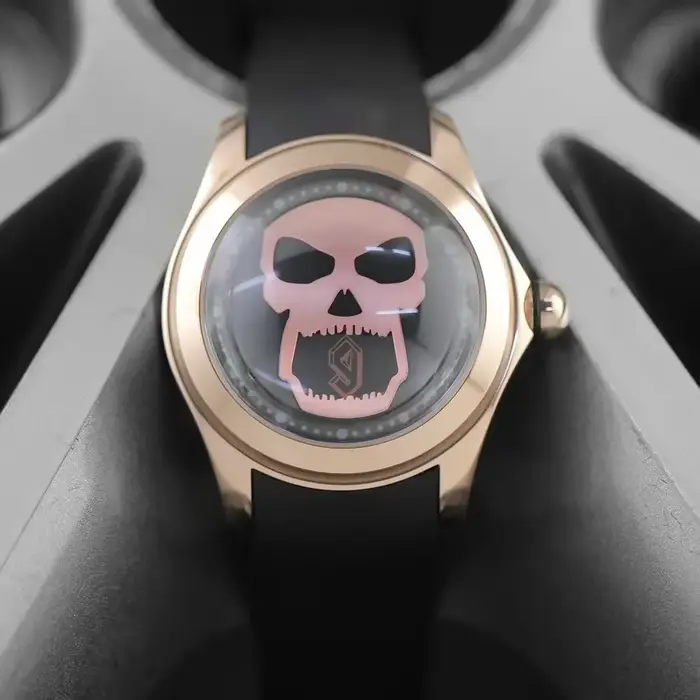 Montre mécanique automatique pour homme Skull Bubble