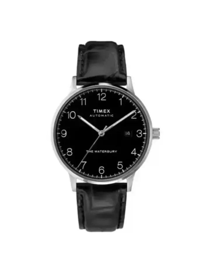 Montre automatique TIMEX pour homme, montre de luxe avec calendrier, bracelet en cuir véritable, montre automatique