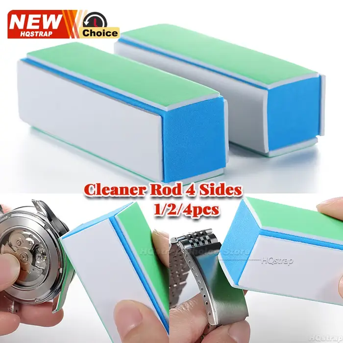 Tiges de polissage pour montres avec 4 côtés grain 1000/4000 outil de nettoyage et de polissage pour pièces de montres-bracelets nettoyage et entretien de montres pour horlogers occasions spéciales
