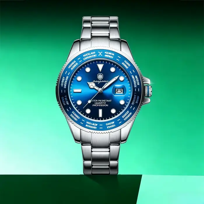PAAZOMU Montre-bracelet de sport décontractée de luxe pour homme