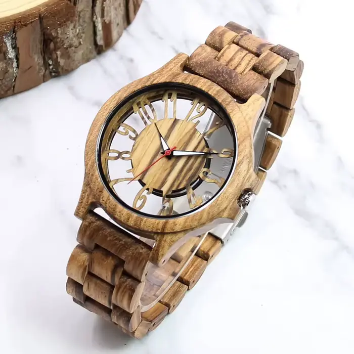 Montres en bois pour hommes montre