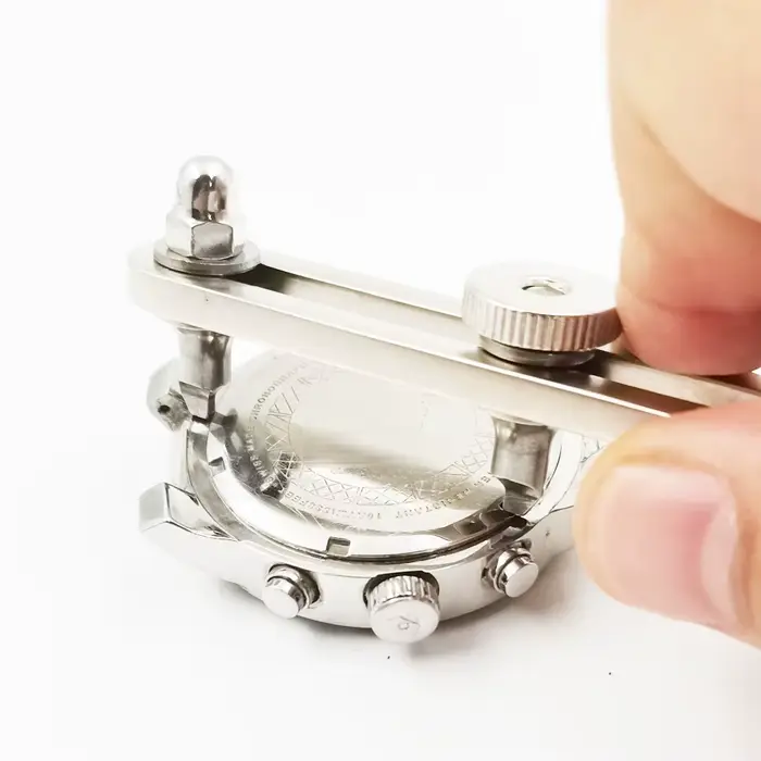 Outil de clé d'ouverture de boîtier arrière de montre vissé en acier inoxydable