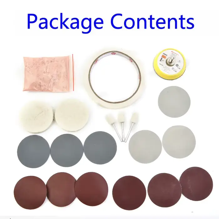 Kit de Polissage Verre Montre avec Support et Tampon pour Nettoyage et Élimination Rayures Occasions Spéciales