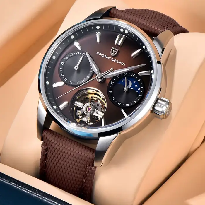 PAGANI DESIGN Tourbillon hommes montre-bracelet haut de gamme 41mm montres mécaniques saphir 100M étanche YS027 cadeau