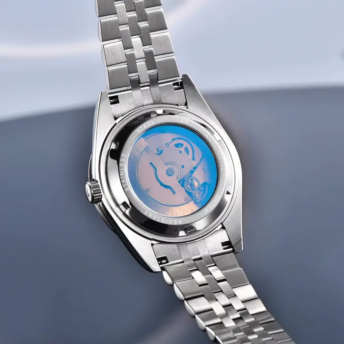Nouvelles montres automatiques pour hommes 39mm montre-bracelet mécanique en acier inoxydable