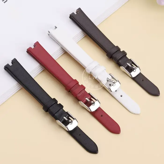 Pour CIGA Design femmes Concave R série Rose montre 32/39.5mm cadran bracelet en cuir 12mm 16mm rouge blanc noir marron